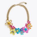 Kurt Geiger Extra Large Rainbow Floral Necklace - Multi / Other