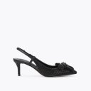 Kurt Geiger Belgravia Crystal Bow Heels - Black