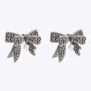 Kurt Geiger Belgravia Bow Earring - Silver