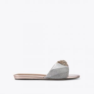 Kurt Geiger Kensington Flat Sandal - Metal Combination
