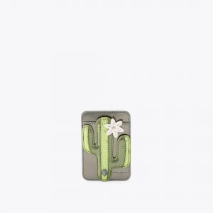 Kurt Geiger Cactus Phone Card Wallet - Green Combination