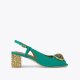 Kurt Geiger Chelsea Block Sling Back Heel - Green Other