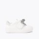 Kurt Geiger Laney Bow Sneaker - Silver Combination