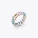 Kurt Geiger Rainbow Crystal Ring - Silver