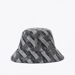 Kurt Geiger Kensington Bucket Hat - Black Grey