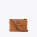 Kurt Geiger Mini Leather Kensington Bag - Tan Combination