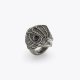 Kurt Geiger Eagle Chunky Ring - Gunmetal