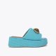 Kurt Geiger Chelsea Platform Mule Sandal - Blue