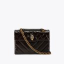 Kurt Geiger Leather Kensington Bag - Dark Brown
