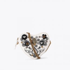 Kurt Geiger Kensington Heart Bag - Bone Combination