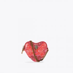 Kurt Geiger Micro Heart Cross Body Bag - Red Combination