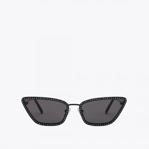 Kurt Geiger Small Shoreditch Cat Eye Sunglasses - Black