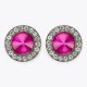 Kurt Geiger Octavia Stud Earrings - Pink