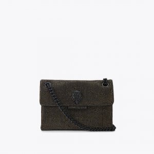 Kurt Geiger Mini Fabric Drench Kensington Bag - Bronze Combination