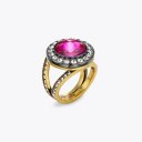 Kurt Geiger Small Octavia Ring - Pink