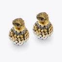 Kurt Geiger Pave Bubble Stud Earrings - Metal Combination