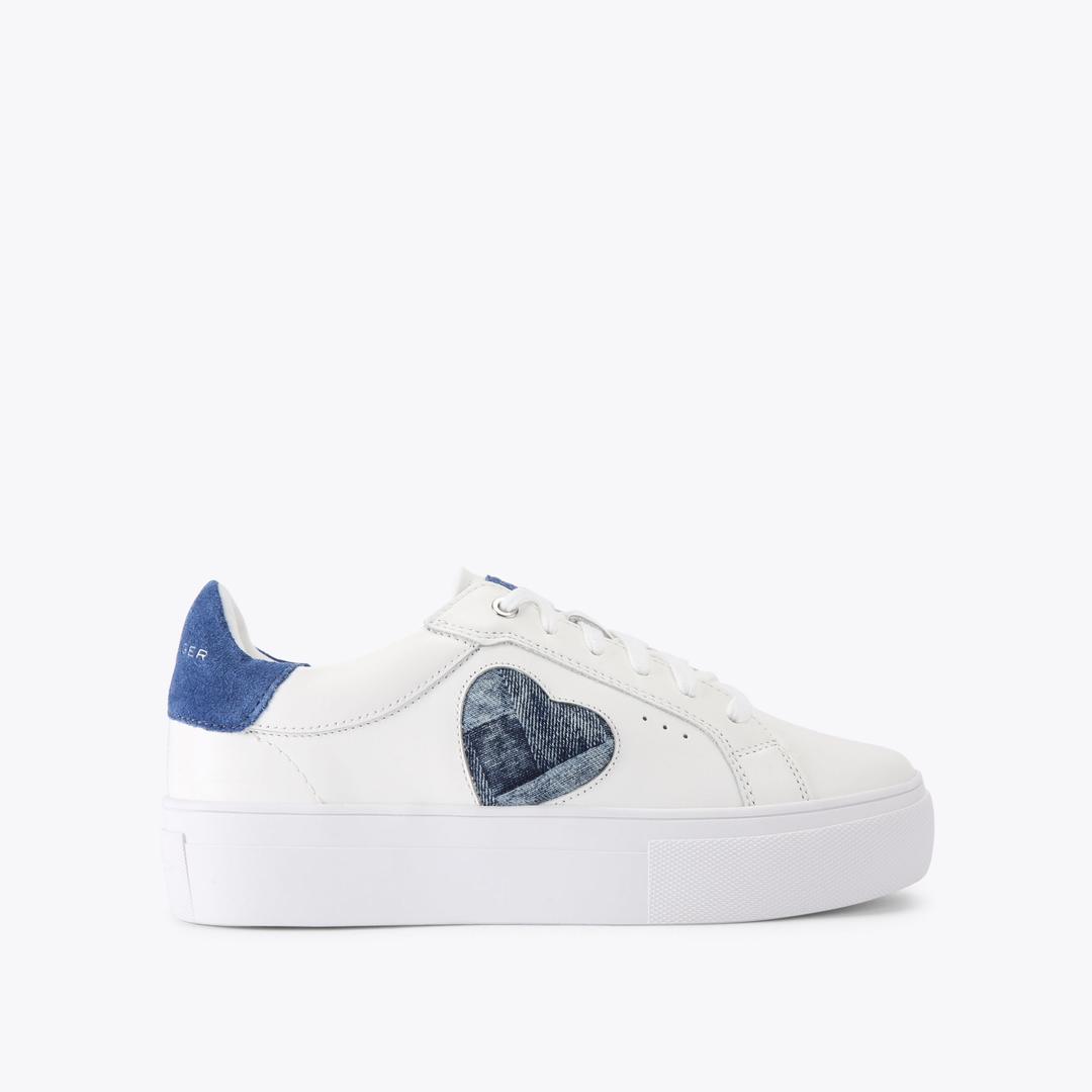 Kurt Geiger Lana Heart Sneaker - Denim
