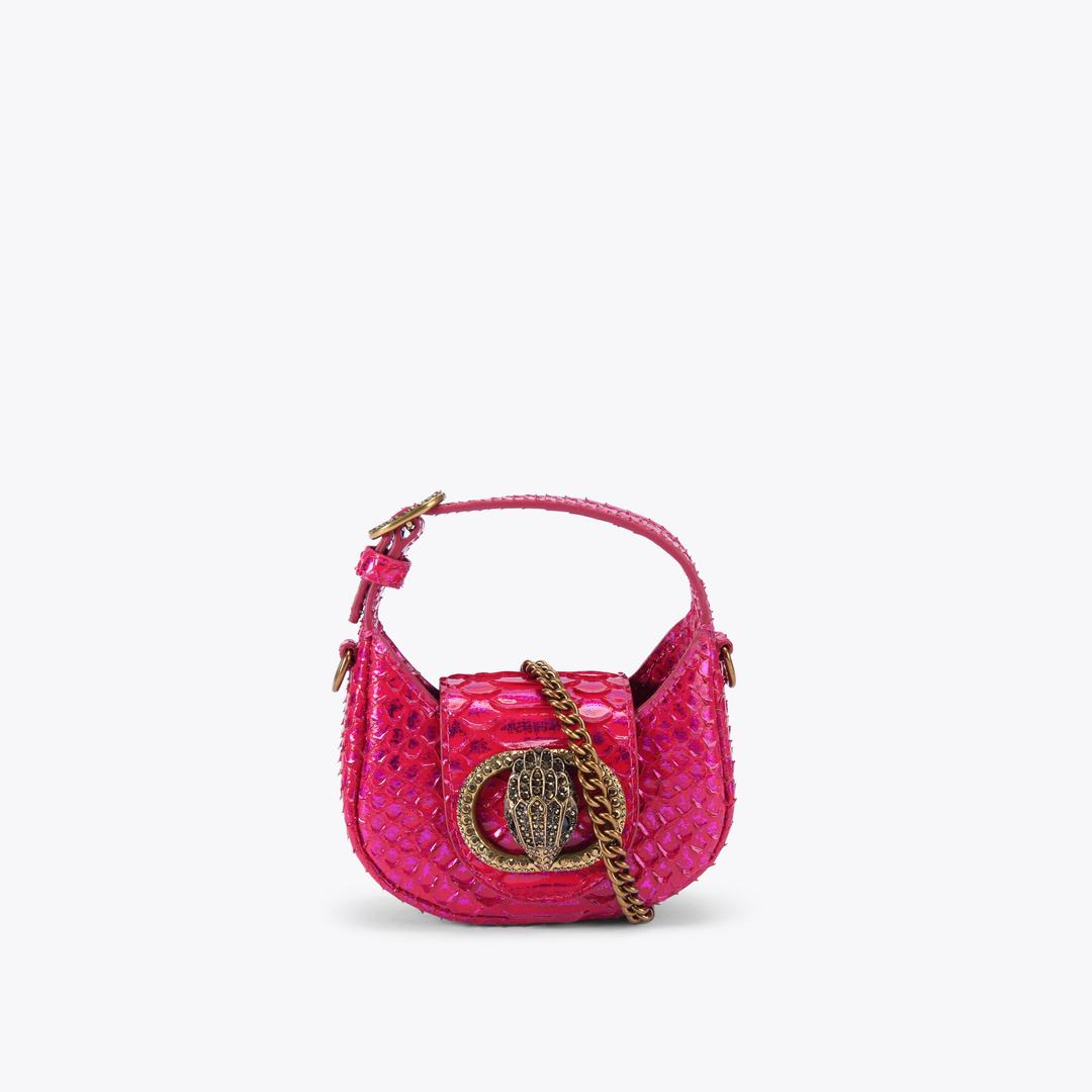 Kurt Geiger Micro Chelsea Hobo Bag - Fushia