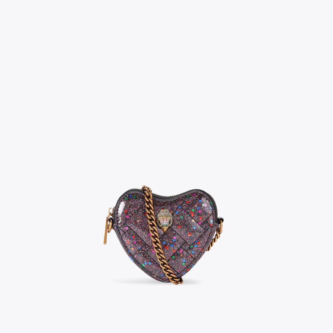 Kurt Geiger Micro Heart Cross Body Bag - Black Other