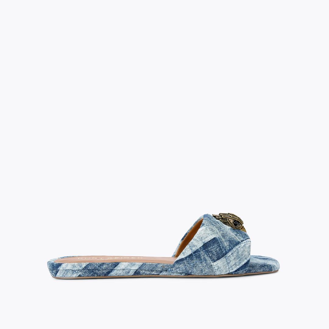 Kurt Geiger Kensington Flat Sandal - Denim
