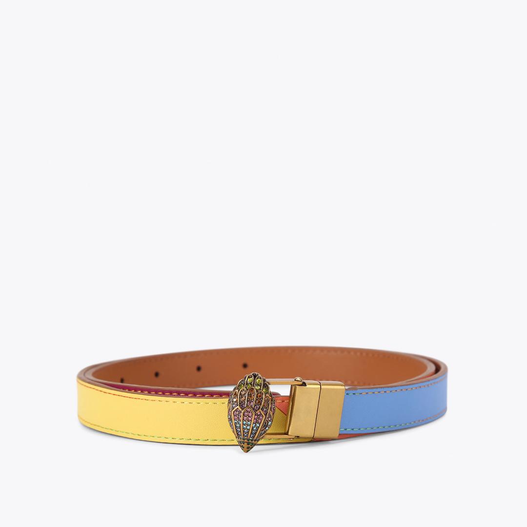 Kurt Geiger Reversible Eagle Belt - Tan Combination