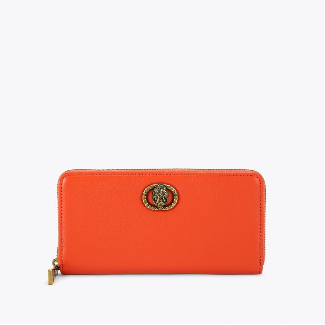 Kurt Geiger Chelsea Zip Wallet - ORANGE