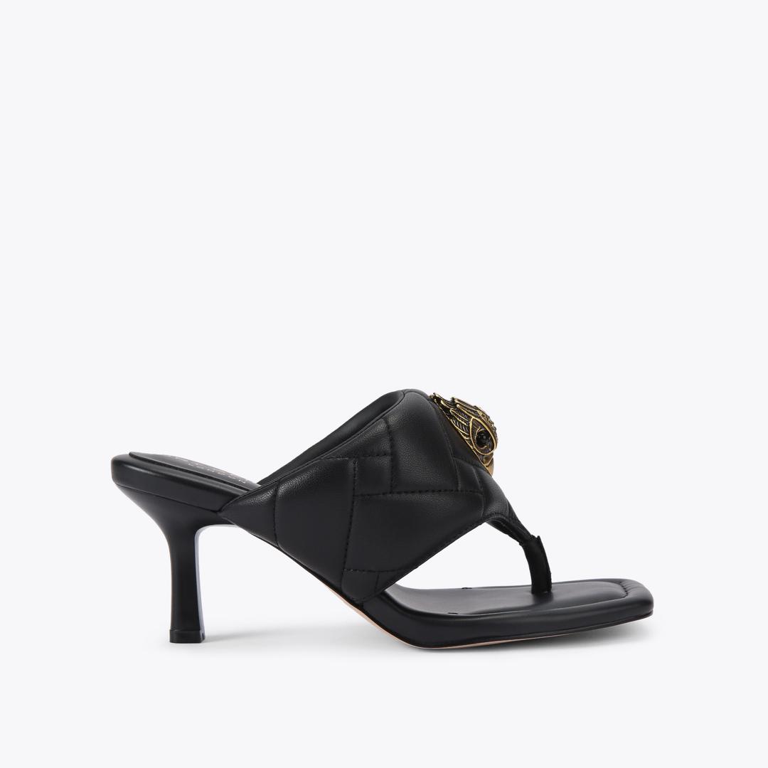 Kurt Geiger Puff Heel Sandal - Black