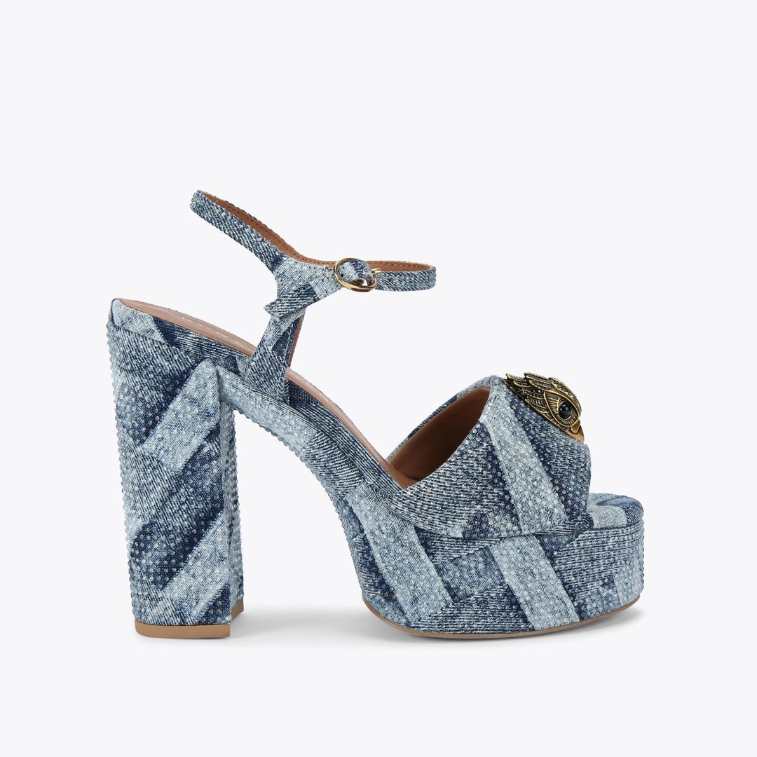 Kurt Geiger Kensington Platform Heel - Denim