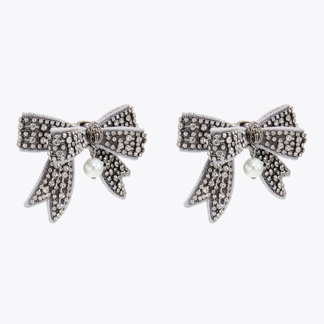 Kurt Geiger Belgravia Bow Earring - Silver
