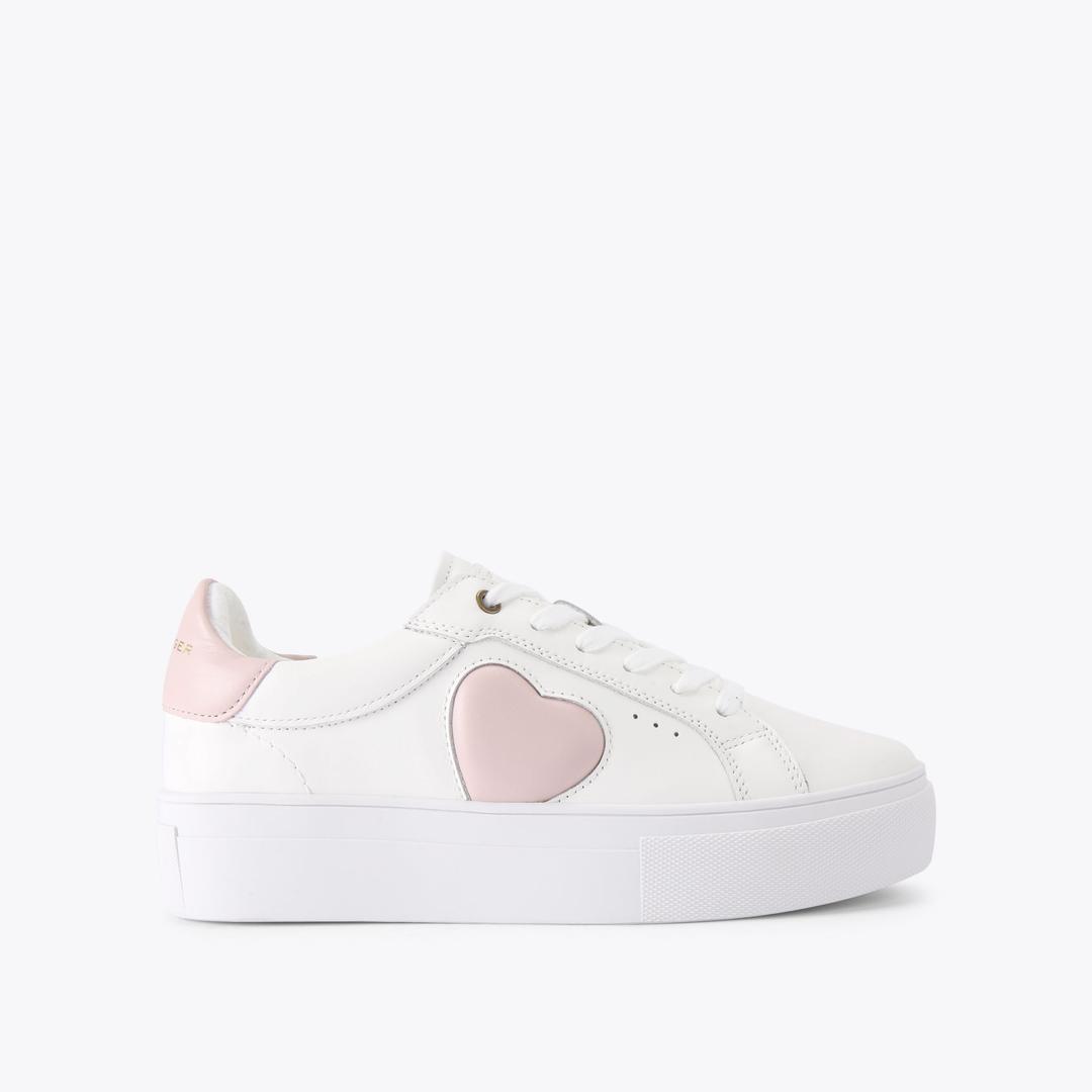 Kurt Geiger Lana Heart Sneaker - Pink Combination