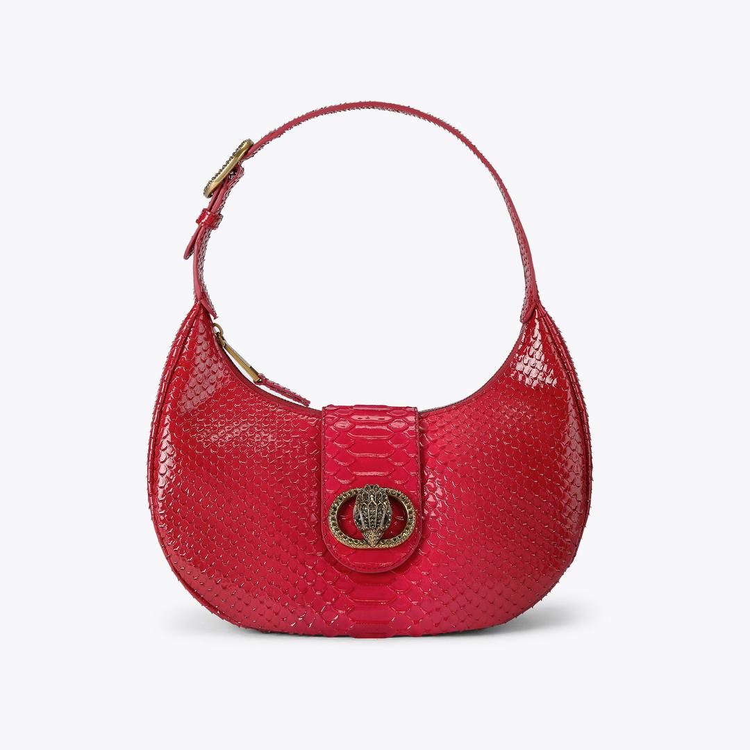 Kurt Geiger Chelsea Hobo Bag - Red Dark