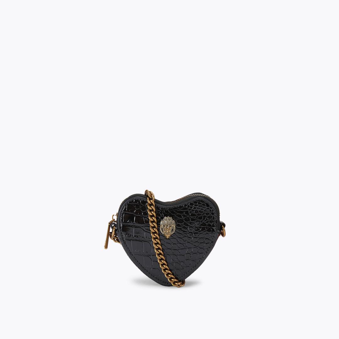 Kurt Geiger Micro Heart Cross Body Bag - Black