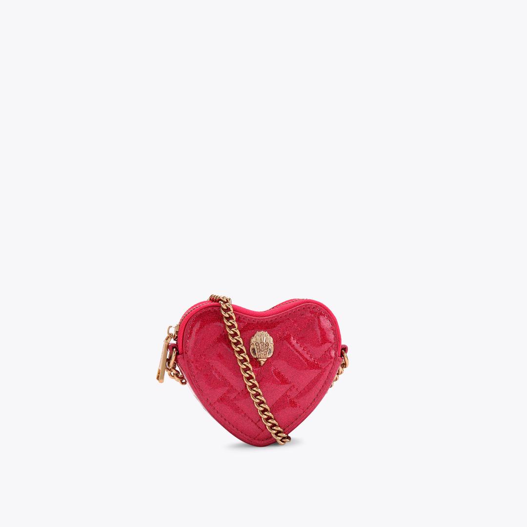 Kurt Geiger Micro Heart Cross Body Bag - Red