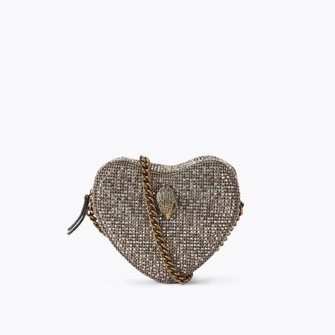 Kurt Geiger Kensington Heart Bag - Beige Combination