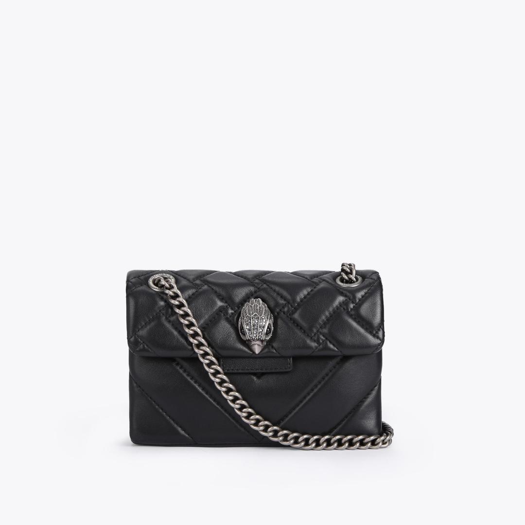 Kurt Geiger Mini Leather Kensington Bag - Black