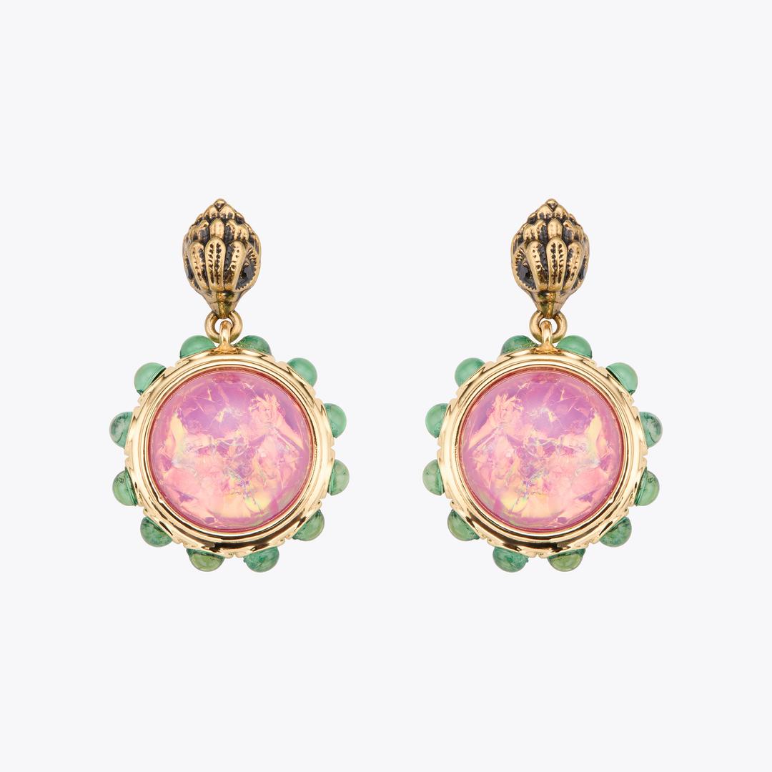 Kurt Geiger Small Regency Drop Earring - Pink