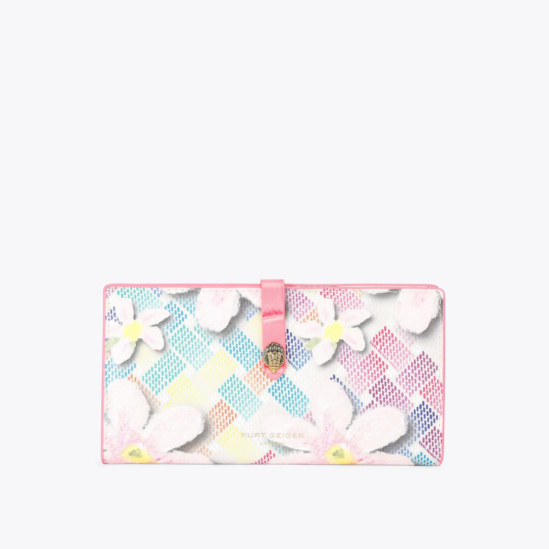 Kurt Geiger Camden Soft Wallet - PINK COMBINATION