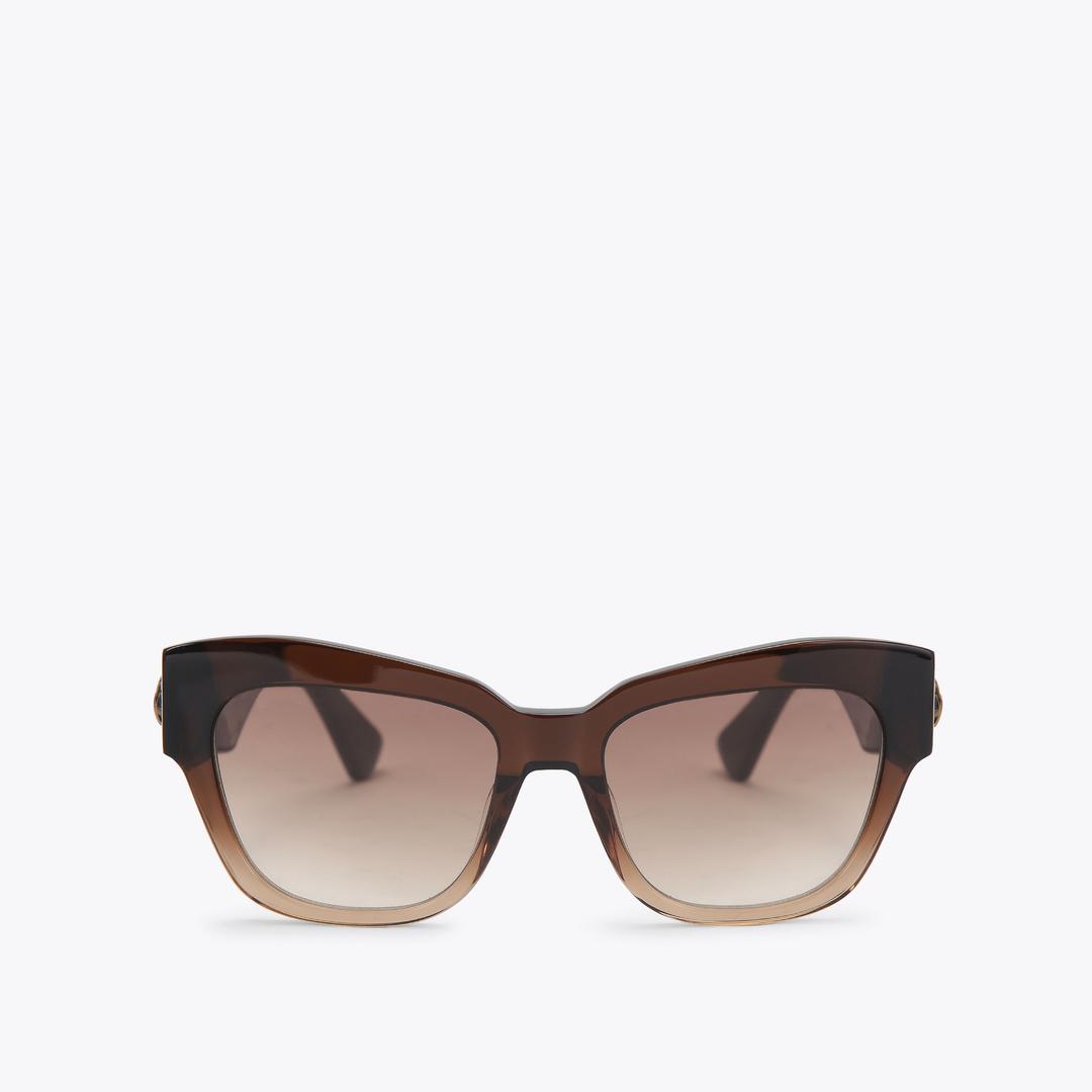 Kurt Geiger Small Kensington Butterfly Sunglasses - Brown