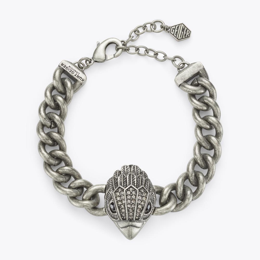 Kurt Geiger Xl Eagle Chunky Bracelet - Gunmetal