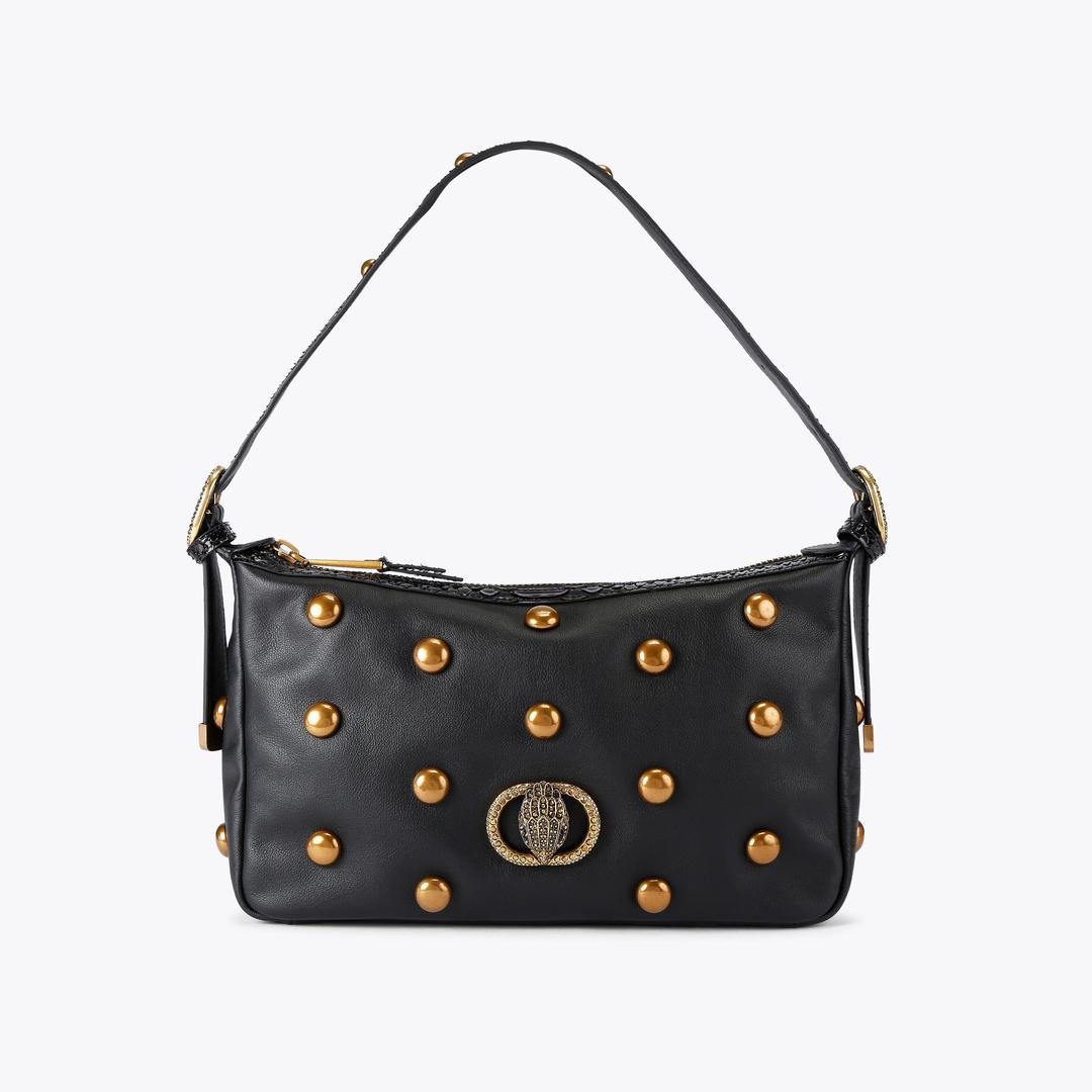 Kurt Geiger Soft Chelsea Stud Shoulder Bag - Black Combination