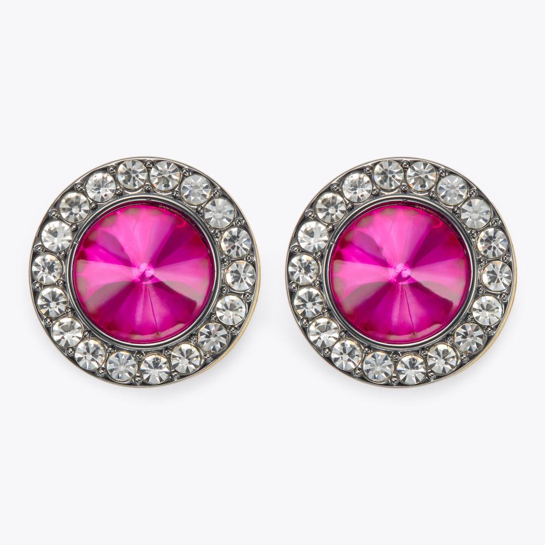 Kurt Geiger Octavia Stud Earrings - Pink