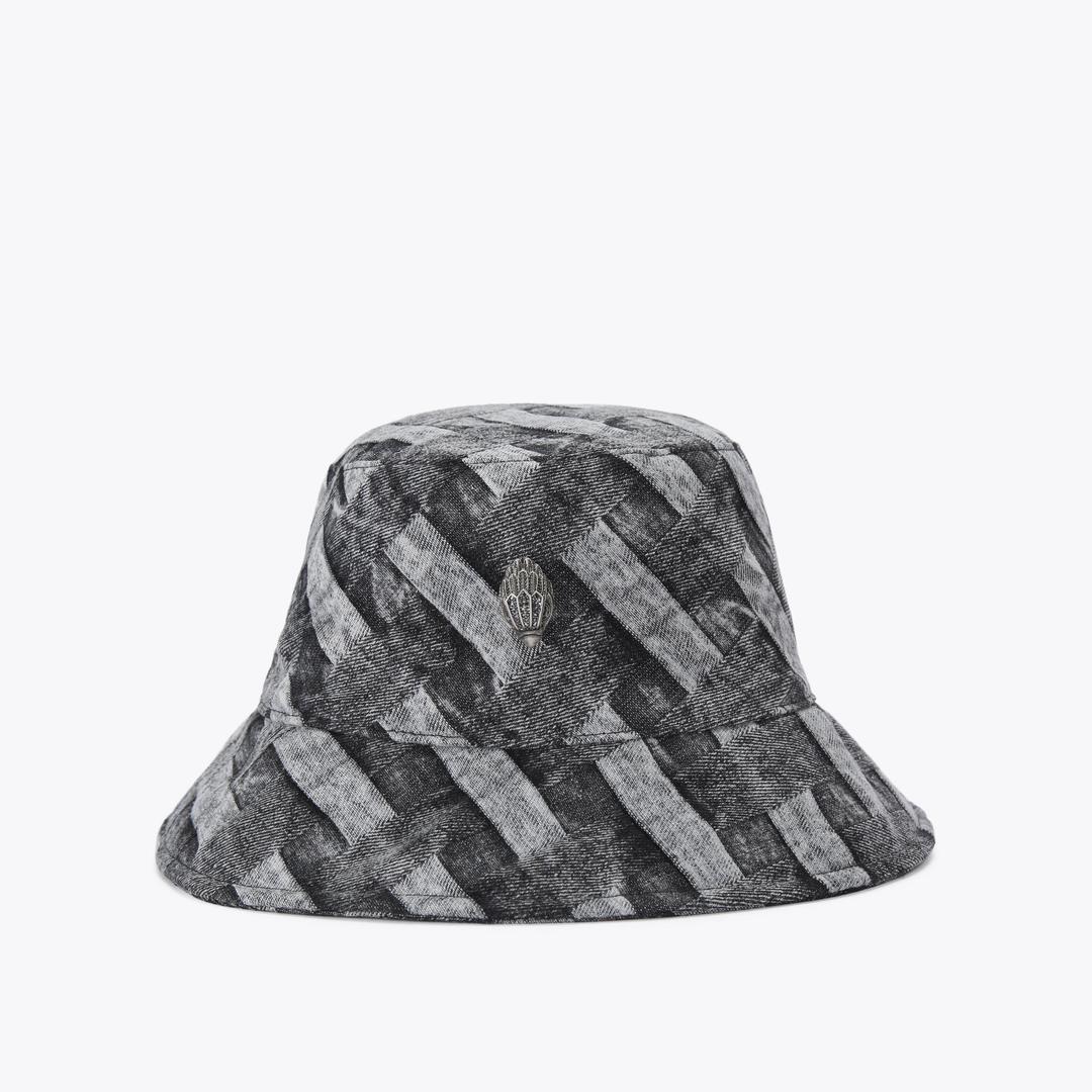 Kurt Geiger Kensington Bucket Hat - Black Grey