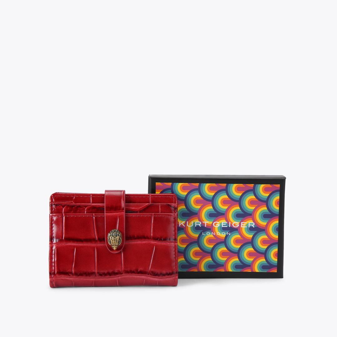 Kurt Geiger Kensington Drench Card Holder - RED