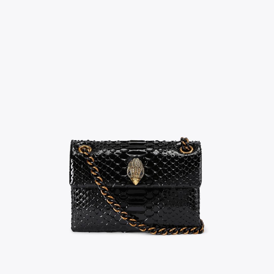 Kurt Geiger Mini Leather Kensington Bag - Black