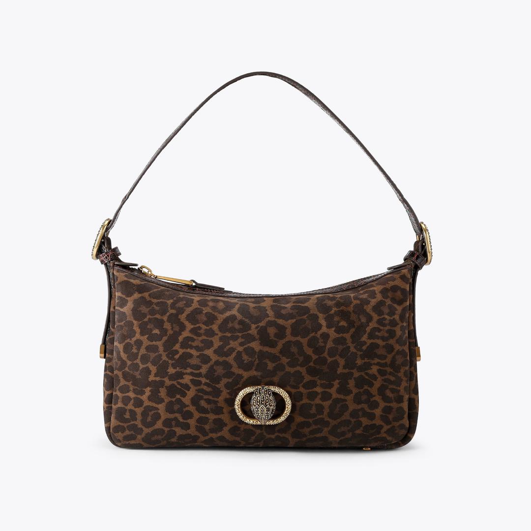 Kurt Geiger Chelsea Soft Shoulder Bag - Dark Brown Combination