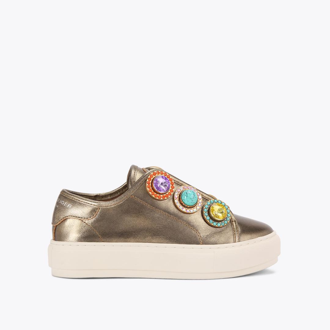 Kurt Geiger Laney Octavia Sneaker - Bronze Combination