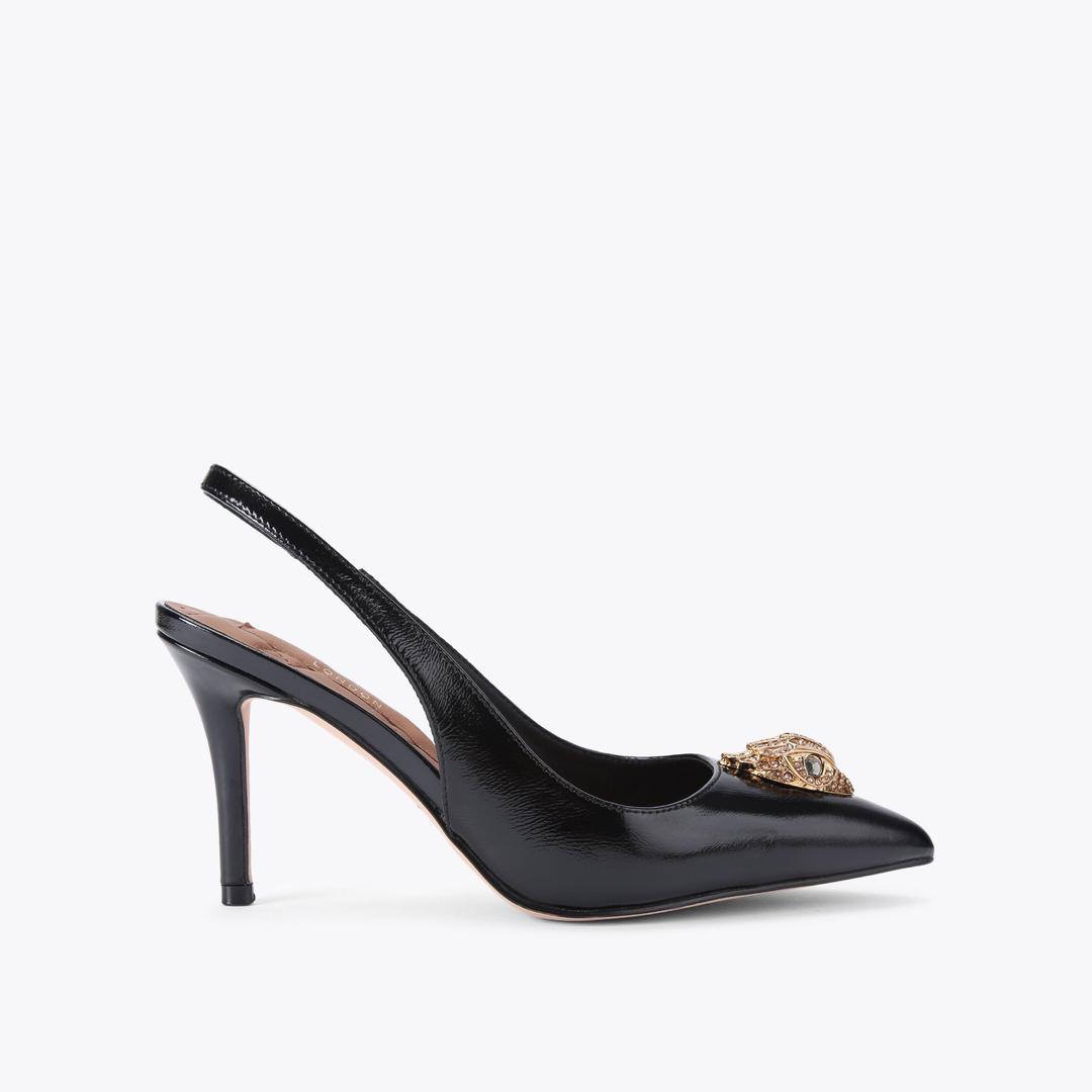 Kurt Geiger Belgravia High Sling Heel - Black