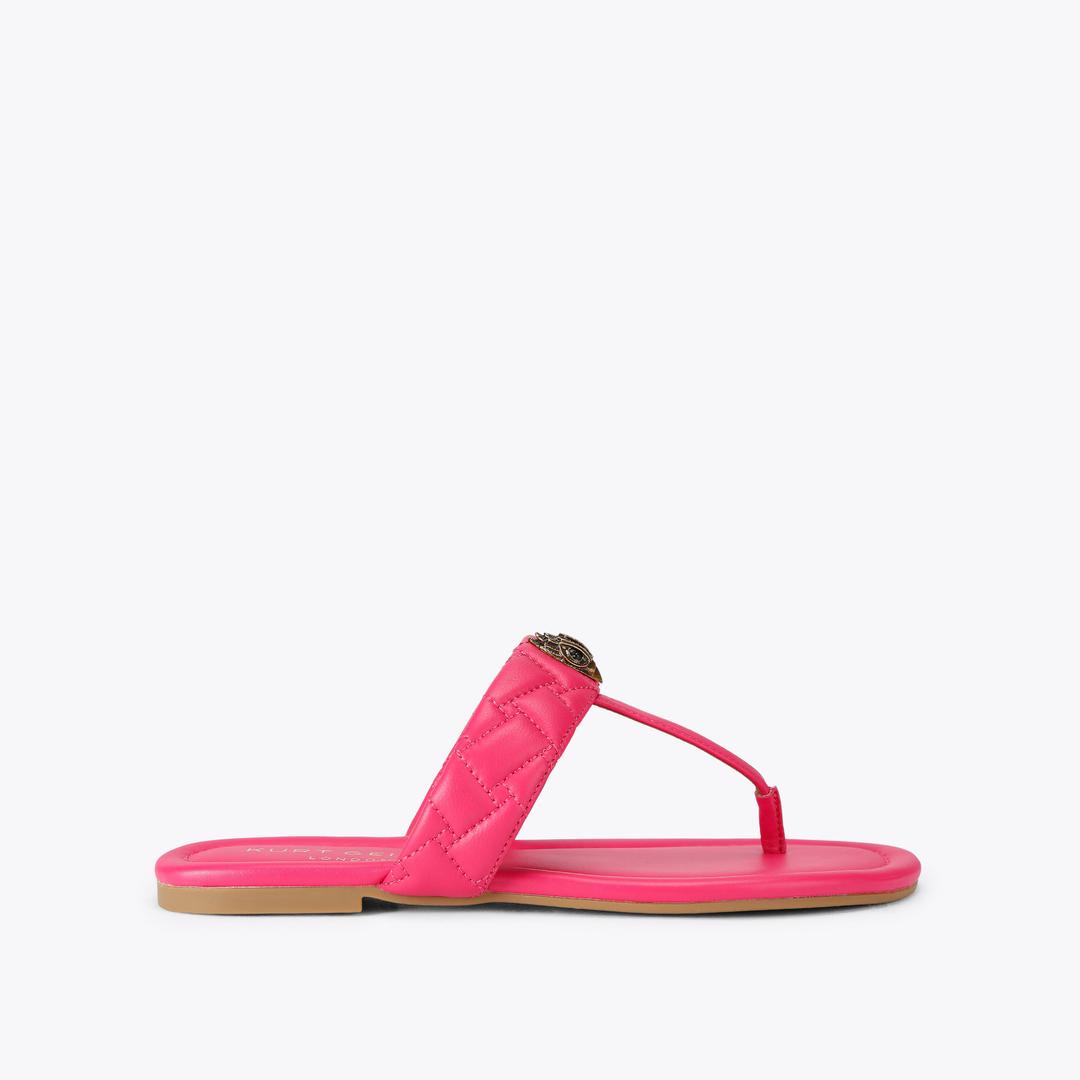 Kurt Geiger Kensington T-bar Sandal - Pink Combination