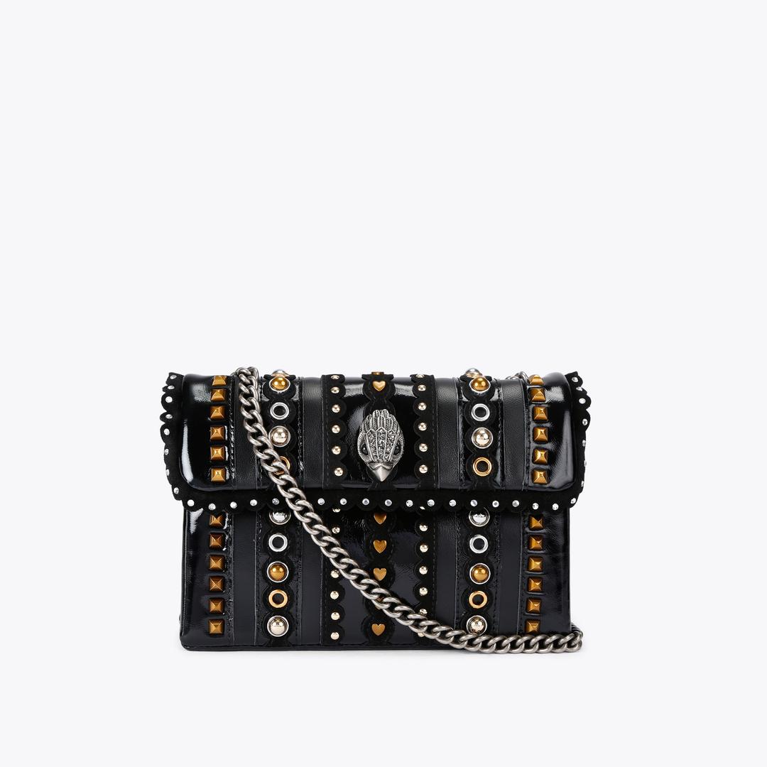 Kurt Geiger Medium Kensington Stud Bag - Black Combination
