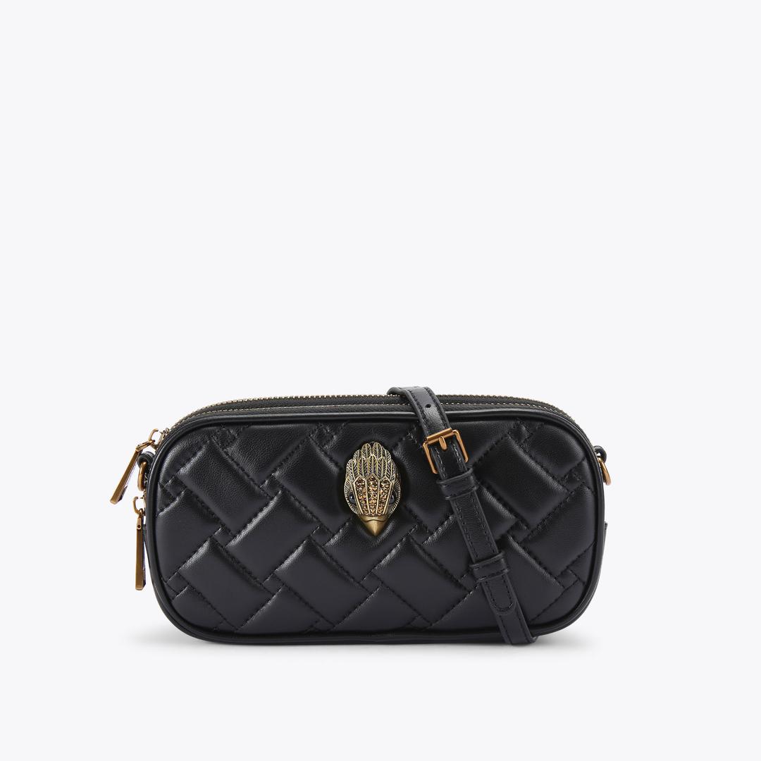 Kurt Geiger Triple Zip Kensington Camera Bag - Black